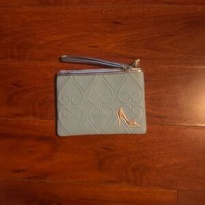 Disney’s Cinderella Blue Embossed Women's Wristlet